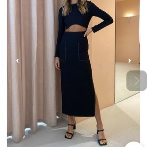 NWT Sir Maxe Long Sleeve DRESS in BLACK SMALL 2